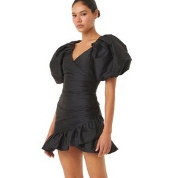 BNWT - MISA LOS ANGELES SYBIL DRESS BLACK - MEDIUM - Picture 1 of 9
